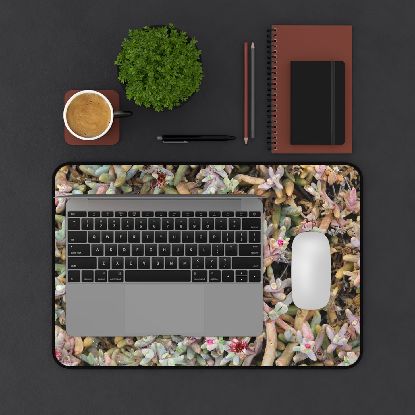 Succulent Symphony Desk Mat