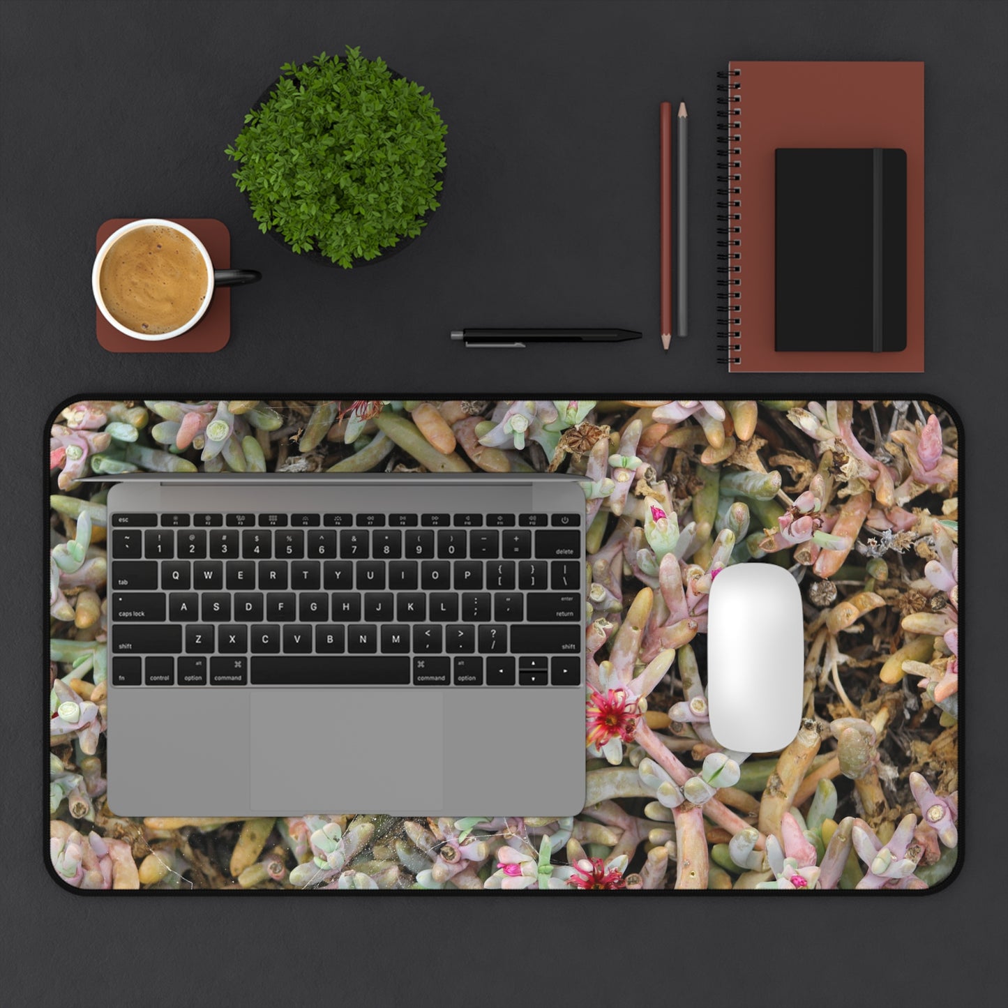 Succulent Symphony Desk Mat